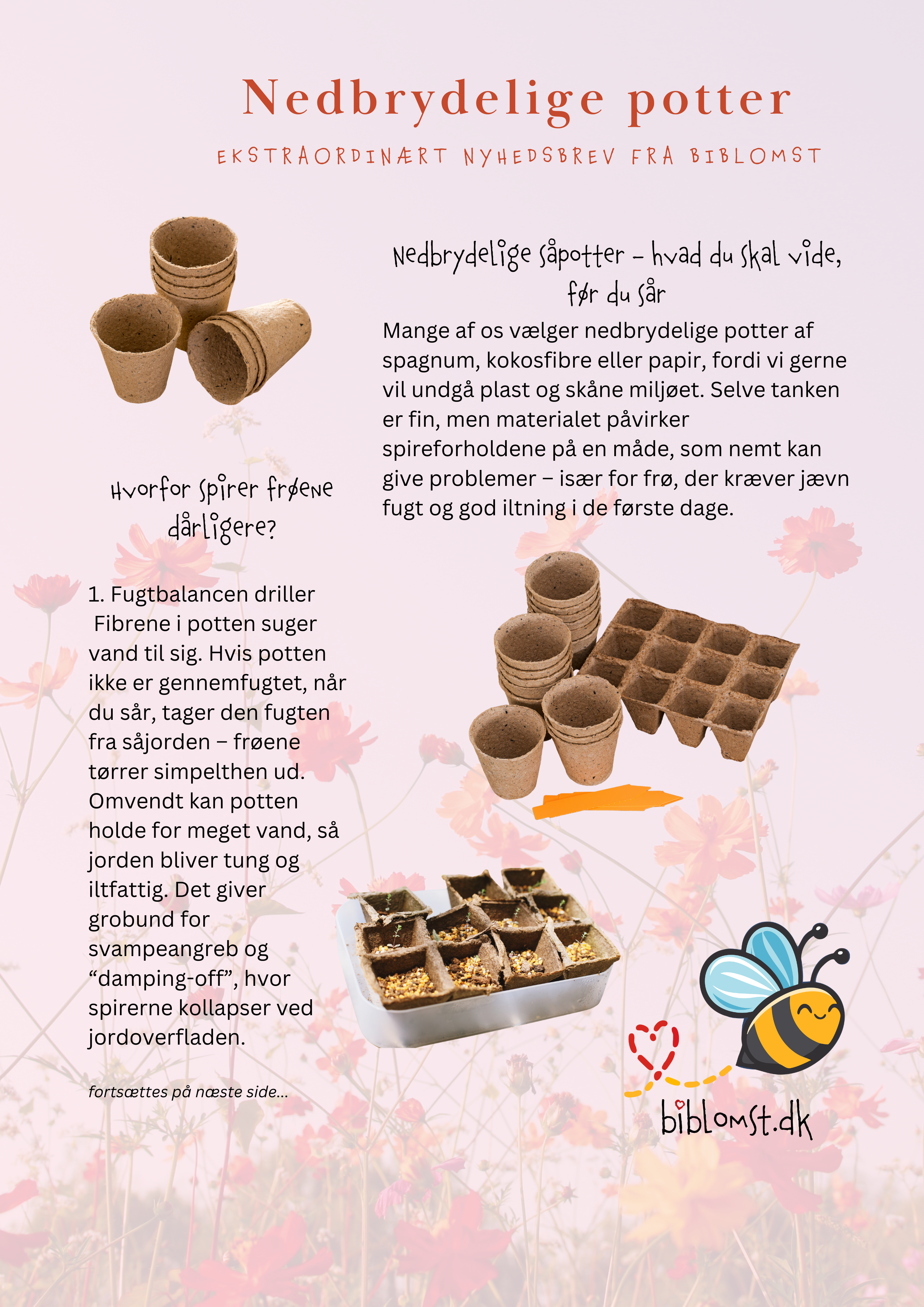 Nyhedsbrev om nedbrydelige potter