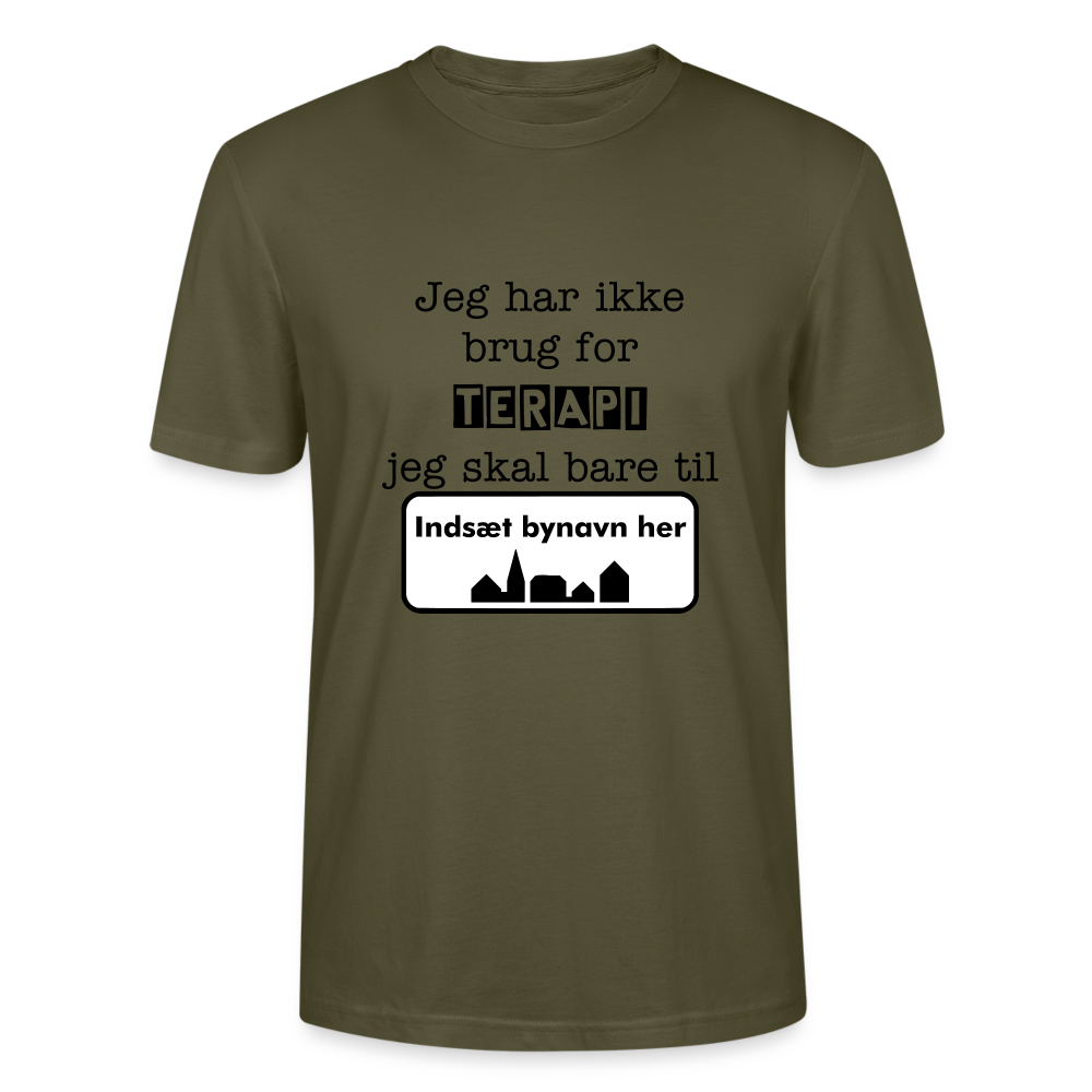 Økologisk unisex-T-shirt (både til kvinder og mænd) - khaki