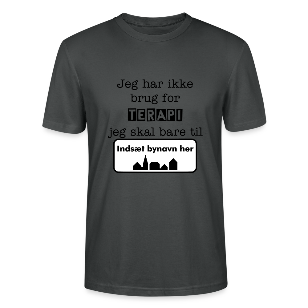 Økologisk unisex-T-shirt (både til kvinder og mænd) - charcoal