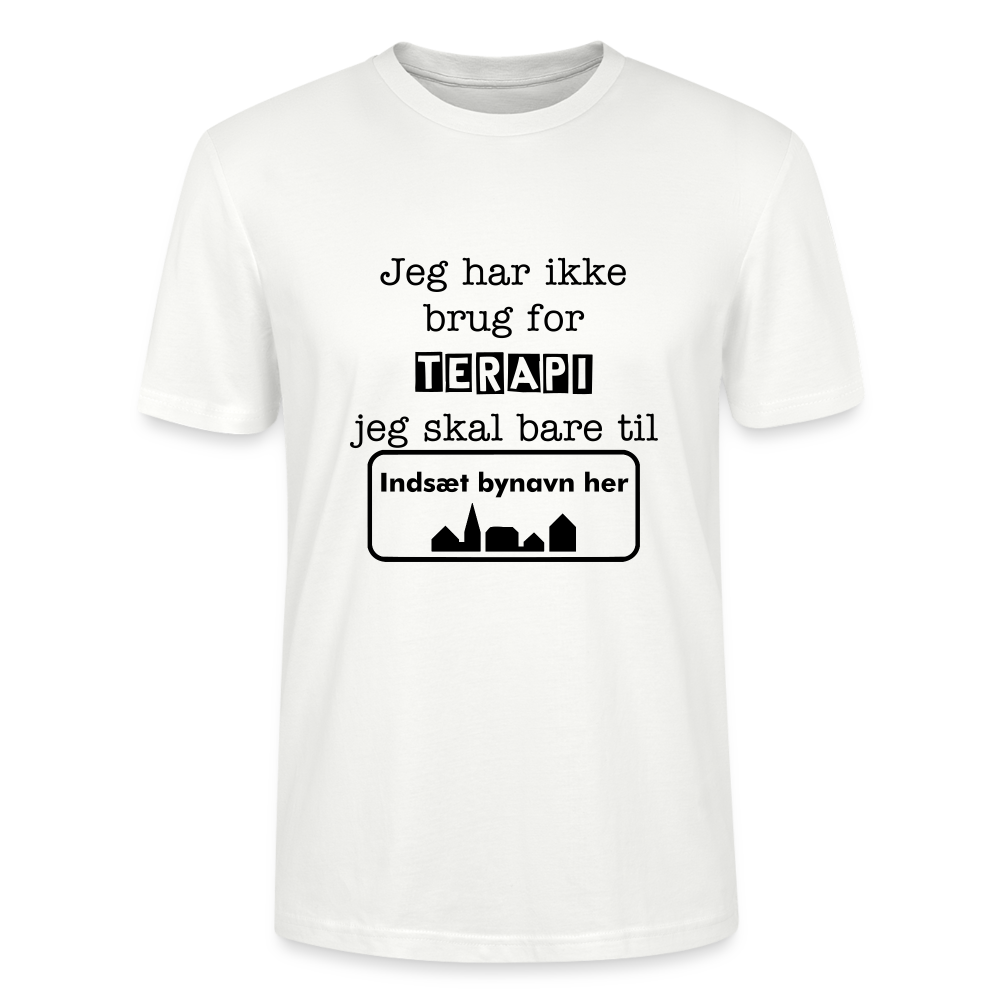 Økologisk unisex-T-shirt (både til kvinder og mænd) - hvid